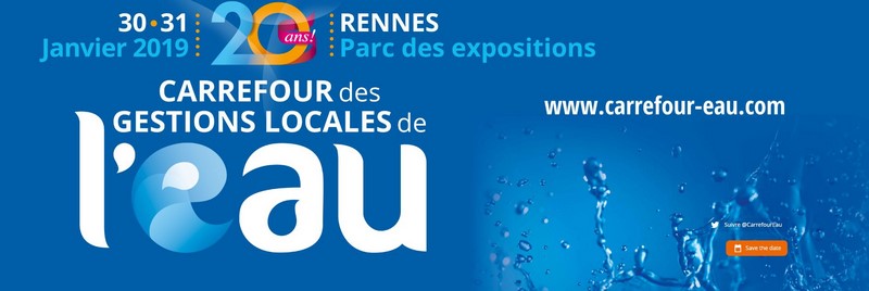 ATB France vous donne rendez-vous à la 20ème édition du Carrefour de l’eau à Rennes les 30 et 31 janvier 2018