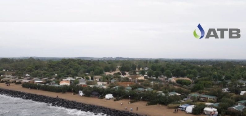 Micro-station d'épuration au camping les Flots Bleus en France
